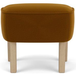 Audo Copenhagen Ingeborg voetenbank naturel eiken Grand Mohair 2600