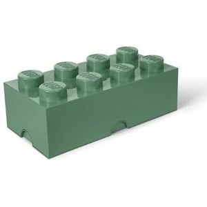 LEGO - Opbergbox Brick 8, Zandgroen - LEGO