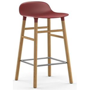 Normann Copenhagen Form Barkruk Low 65 cm - Eiken - Donkerrood