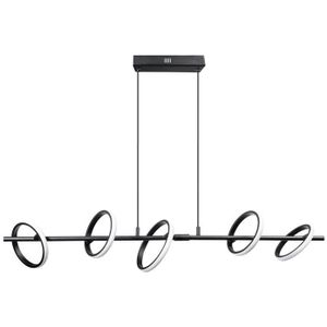 ETH Jaimy Hanglamp 5x led Ring 2700K Dimbaar Zwart 28w 1500Lm