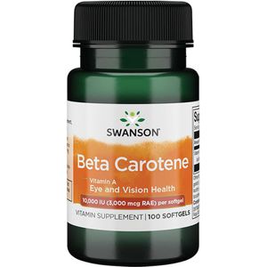 Swanson Healh Beta-Carotene - Vitamin A - 100 Capsules - Swanson