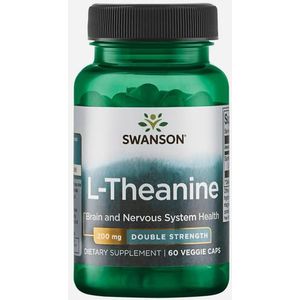 Ultra Double Suntheanine 200mg | Swanson  | 60 veggie caps (2 maanden)