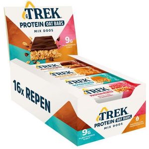 JB's TREK Eiwit Havermoutreep - Mixdoos - Plantaardige Eiwitten - Glutenvrij - 16 x 50g