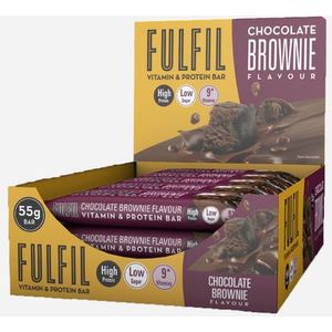 Vitamin & Protein Bar | Fulfil Nutrition | Chocolate Brownie | 825 gram (15 repen)