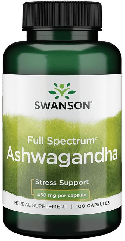 Swanson - Volledig Spectrum Ashwagandha - 450 mg - 100 Capsules