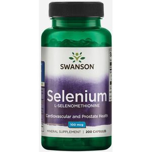 Selenium 100mcg | Swanson  | 200 stuks (6 maanden)