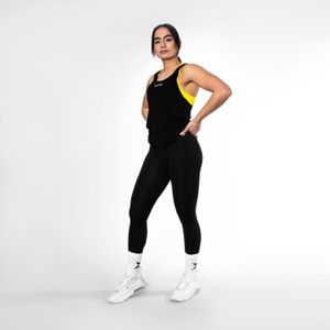 Body & Fit Essential Lightweight Tank Top Dames - Sportshirt Racerback – Maat: S - Zwart