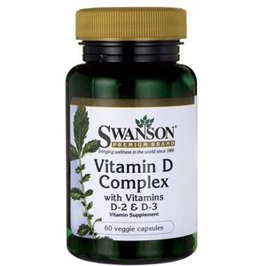 Vitamin D Complex with Vitamins D-2 & D-3 | Swanson  | 60 veggie caps (2 maanden)