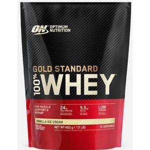 GOLD STANDARD 100% WHEY PROTEIN | Optimum Nutrition | Vanilla Ice Cream | 465 gram (15 Servings)