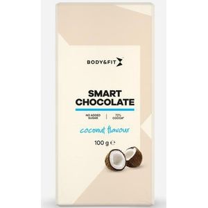 Smart Chocolate (0 Sugar & 72% cacao) | Body & Fit | Coconut | 100 gram (1 repen)