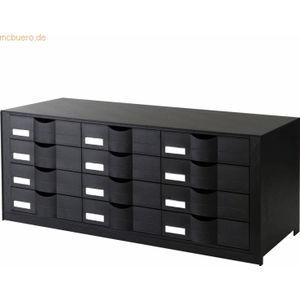 Paperflow Schubladenelement HxBxT 32,9x34,2x81,3cm 12 Fächer PS (Polys