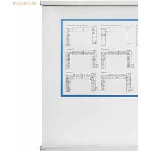 Ultradex 2-Kanal Schiebetafelanlage BxH 3000x1605mm mit Whiteboard Rüc