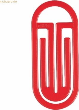 Laurel Büroklammern King Klip mit Bogen 38mm VE=30 Stück rot