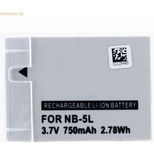 k.A. Akku für Nordmende Nordcam Sport Li-Ion 3,7 Volt 650 mAh grau
