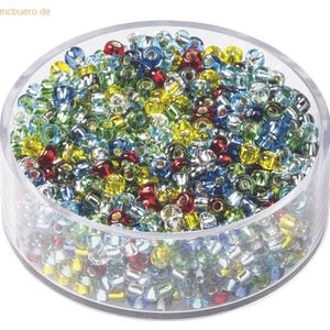 6 x Knorr prandell Rocailles 2,5 mm sortiert VE=13g