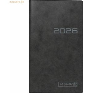 3 x Brunnen Taschenkalender 753 8,7x15,3cm 1 Monat/2 Seiten Karton sch