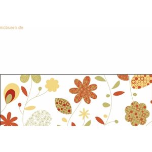 5 x Ludwig Bähr Transparentpapier 115g/qm A4 VE=5 Blatt Landhausblumen