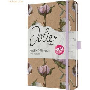 Sigel Wochenkalender Jolie ca. A5 Hardcover Cotton Fields 2026