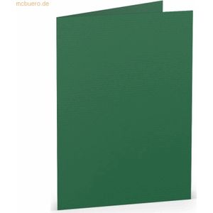 50 x Paperado Doppelkarte A6 hoch Tannengrün