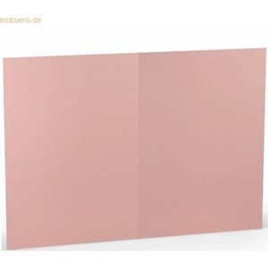 10 x Paperado Doppelkarte A5 hoch VE=5 Stück Rose