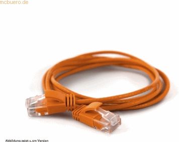 wantec wantecWire Patchkabel CAT6A (rund 2,8mm) UTP orange 0,10m