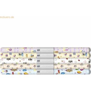 Ludwig Bähr Transparentpapier Rolle 115g/qm 50x61cm Party 5 Motiv sort
