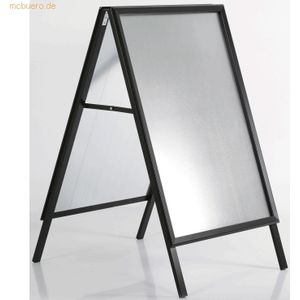 Update Displays Kundenstopper Outdoor 32mm Gehrung 700x1000mm schwarz