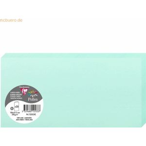 10 x Clairefontaine Doppelkarte Pollen DINlang 210g VE=25 Stück jadegr