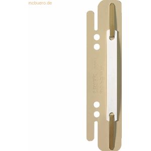 250 x Leitz Einsteckheftstreifen Alpha 3,8x15,8cm sand