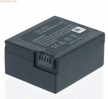k.A. Akku für Sony NP-FF70 Li-Ion 7,2 Volt 1300 mAh schwarz
