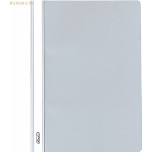 10 x Herlitz Schnellhefter A4 PP hellgrau