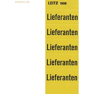 Leitz Inhaltsschildchen Lieferanten gelb VE=100 Stück