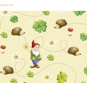 5 x Ludwig Bähr Transparentpapier 115g/qm A4 VE=5 Blatt Glückspilze Mo