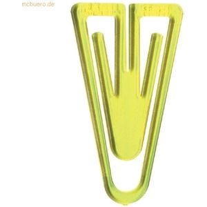 Laurel Büroklammern Super Plastiklips 110mm VE=1 Stück kristallgelb