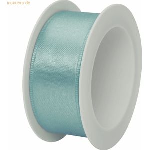 12 x Stewo Geschenkband Satin Spule 25mmx3m türkis