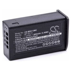 k.A. Akku für Leica BP-DC12 Li-Ion 7,2 Volt 900 mAh schwarz