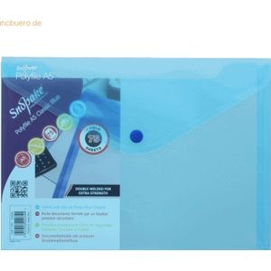 5 x Snopake Dokumententasche A5 blau
