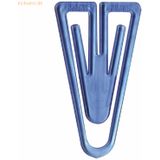 Laurel Büroklammern Plastiklips 35mm VE=200 Stück kristallblau