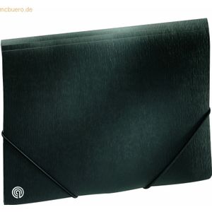 Ecobra Eckspannmappe A4 PP Black Magic