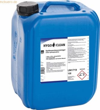 HygoClean Spülmaschinenreiniger chlor- und phosphatfrei 10l