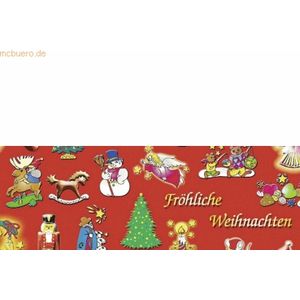 10 x Ludwig Bähr Weihnachts-Transparentpapier 115g/qm 50x61cm