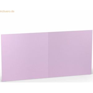 25 x Paperado Doppelkarte 15,7x15,7cm orchidee