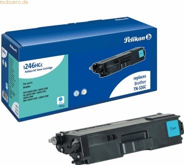 Pelikan Toner-Kartusche kompatibel mit Brother TN-326C cyan Typ 1246HC