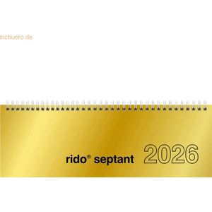 Rido Schreibtischquerkalender Septant 30,5x10,5cm 1 Woche/2 Seiten Chr