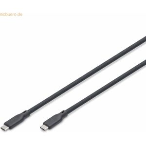 Assmann DIGITUS USB Silikon Kabel, USB 10Gbps, 0,5m, schwarz