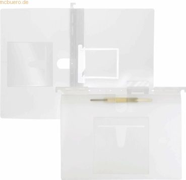 Foldersys Multi-Hängehefter A4 PP U-Clip/Heftzunge farblos transluzent