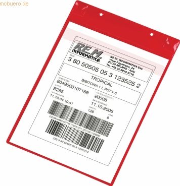 Tarifold Kennzeichnungstasche mit Schutzklappe A4 hoch magnetisch VE=5
