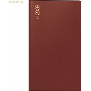 Rido Taschenkalender TM12 8,7x15,3cm 1 Monat/2 Seiten Kunststoff borde