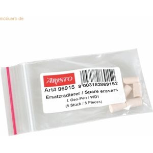 Aristo Ersatzradierer für Geo-Pen, WD-1 VE=5 Stück