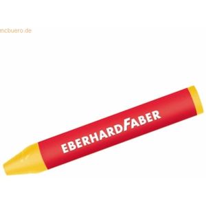 12 x Eberhard Faber Wachskreide dreikant chromgelb dunkel
